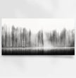 Dein ruhiger Wald im Nebel: Personalisiertes Panoramabild! - posterfolio.de
