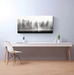 Dein ruhiger Wald im Nebel: Personalisiertes Panoramabild! - posterfolio.de