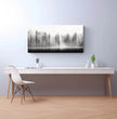 Dein ruhiger Wald im Nebel: Personalisiertes Panoramabild! - posterfolio.de