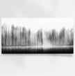 Dein ruhiger Wald im Nebel: Personalisiertes Panoramabild! - posterfolio.de