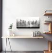 Dein ruhiger Wald im Nebel: Personalisiertes Panoramabild! - posterfolio.de
