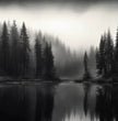 Mystisches Panoramabild: Stille und Schönheit in deinem Zuhause! - posterfolio.de