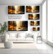 Abstrakte Stadtszene im Regen: Einzigartige Panoramabilder für dein Zuhause! - posterfolio.de