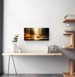 Abstrakte Stadtszene im Regen: Einzigartige Panoramabilder für dein Zuhause! - posterfolio.de