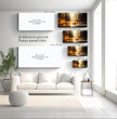Abstrakte Stadtszene im Regen: Einzigartige Panoramabilder für dein Zuhause! - posterfolio.de