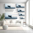 Sanfte Stille “Holzboot” – Dein beruhigendes Panoramabild für deine Wand - posterfolio.de
