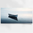 Sanfte Stille “Holzboot” – Dein beruhigendes Panoramabild für deine Wand - posterfolio.de