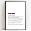 Personalisierte Poster Bilderrahmen schwarz matt 20 x 30 cm