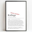 Personalisierte Poster Bilderrahmen schwarz matt 40 x 60 cm