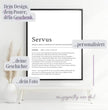 Definition Poster Servus: Ein einzigartiges, personalisiertes Poster - posterfolio.de