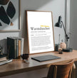 Definition Poster Warmduscher: Ein einzigartiges, personalisiertes Poster - posterfolio.de