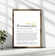 Definition Poster Warmduscher: Ein einzigartiges, personalisiertes Poster - posterfolio.de