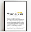 Definition Poster Warmduscher: Ein einzigartiges, personalisiertes Poster - posterfolio.de