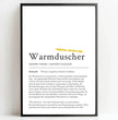 Definition Poster Warmduscher: Ein einzigartiges, personalisiertes Poster - posterfolio.de