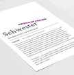 Definition Poster Schwester: Ein einzigartiges, personalisiertes Poster - posterfolio.de