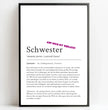 Personalisierte Poster Bilderrahmen schwarz matt 40 x 60 cm