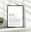 Definition Poster Bruder: Ein einzigartiges, personalisiertes Poster - posterfolio.de