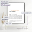 Definition Poster Bruder: Ein einzigartiges, personalisiertes Poster - posterfolio.de