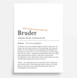 Definition Poster Bruder: Ein einzigartiges, personalisiertes Poster - posterfolio.de