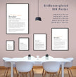 Definition Poster Bruder: Ein einzigartiges, personalisiertes Poster