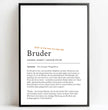 Definition Poster Bruder: Ein einzigartiges, personalisiertes Poster - posterfolio.de