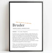 Definition Poster Bruder: Ein einzigartiges, personalisiertes Poster - posterfolio.de