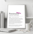 Definition Poster Patentante: Ein liebevolles personalisiertes Geschenk - posterfolio.de
