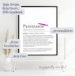 Definition Poster Patentante: Ein liebevolles personalisiertes Geschenk - posterfolio.de
