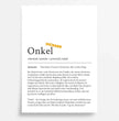 Definition Poster Onkel: Dein einzigartiges personalisiertes Geschenk - posterfolio.de