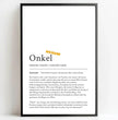 Definition Poster Onkel: Dein einzigartiges personalisiertes Geschenk - posterfolio.de
