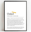 Definition Poster Onkel: Dein einzigartiges personalisiertes Geschenk - posterfolio.de