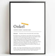 Definition Poster Onkel: Dein einzigartiges personalisiertes Geschenk - posterfolio.de