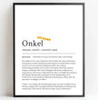 Definition Poster Onkel: Dein einzigartiges personalisiertes Geschenk - posterfolio.de
