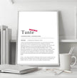 Definition Poster Tante: Dein einzigartiges personalisiertes Geschenk - posterfolio.de