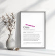 Definition Poster Oma: Dein liebevolles personalisiertes Geschenk - posterfolio.de