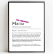 Definition Poster Mama: Dein liebevolles personalisiertes Geschenk - posterfolio.de