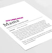 Definition Poster Mama: Dein liebevolles personalisiertes Geschenk - posterfolio.de