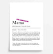 Definition Poster Mama: Dein liebevolles personalisiertes Geschenk - posterfolio.de