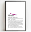 Definition Poster Mama: Dein liebevolles personalisiertes Geschenk - posterfolio.de