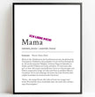 Definition Poster Mama: Dein liebevolles personalisiertes Geschenk - posterfolio.de