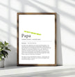 Definition Poster Papa: Dein personalisiertes Geschenk voller Liebe - posterfolio.de