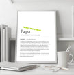 Definition Poster Papa: Dein personalisiertes Geschenk voller Liebe - posterfolio.de