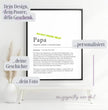 Definition Poster Papa: Dein personalisiertes Geschenk voller Liebe - posterfolio.de
