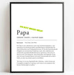 Definition Poster Papa: Dein personalisiertes Geschenk voller Liebe - posterfolio.de