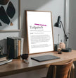 Definition Poster Tollpatsch: Dein humorvolles personalisiertes Geschenk - posterfolio.de