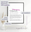 Definition Poster Tollpatsch: Dein humorvolles personalisiertes Geschenk - posterfolio.de
