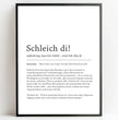 Personalisierte Poster Bilderrahmen schwarz matt 60 x 80 cm