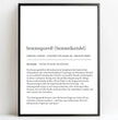 Bayrisches Semmegneedl Definition Poster: Dein personalisiertes Küchengeschenk - posterfolio.de