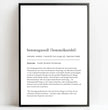 Personalisierte Poster Bilderrahmen schwarz matt 20 x 30 cm