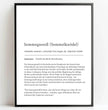Bayrisches Semmegneedl Definition Poster: Dein personalisiertes Küchengeschenk - posterfolio.de